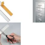 DURABLE beletteringsvenster LABELFIX, (B)200 x (H)15 mm