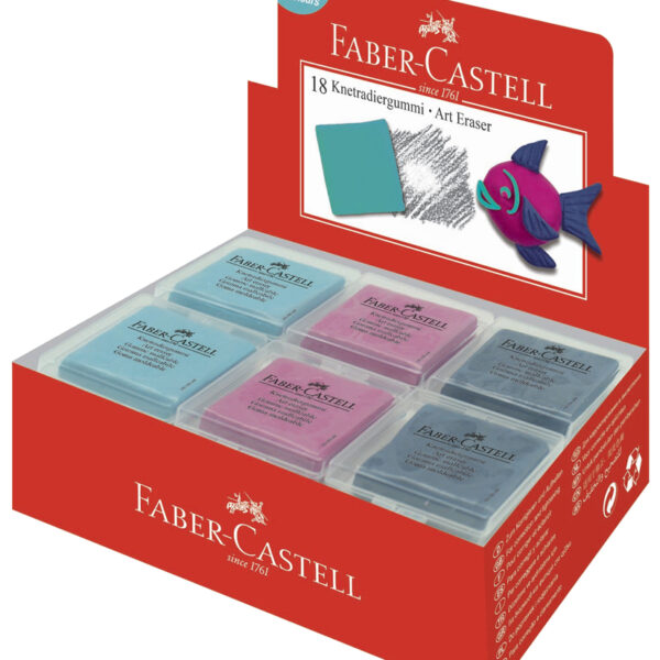 FABER-CASTELL kneed-vlakgum ART ERASER, assorti