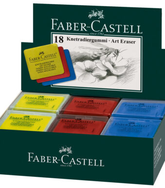 FABER-CASTELL kneedbaar vlakgum ART ERASER, assorti