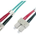 DIGITUS LWL Patchkabel, 2 x ST - SC-Duplex, OM3, 2,0 m