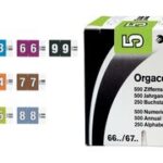 LEITZ cijfersignaal Orgacolor ´3´, op rol, lichtblauw