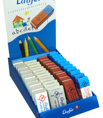 Läufer kunststof- en natuurrubber vlakgum, 42 in display