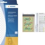 HERMA markeringspunten, rond 13 mm, blauw, permanent, handschrift