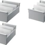 helit kaartenbak voor in hangmappenlade A5 liggend, lichtgrijs, ongevuld