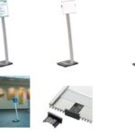 DURABLE vloerstandaard INFO SIGN, DIN A4, aluminium