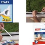 tesa Moll CLASSIC P-profiel rubber afdichting, bruin, 9 mm x 6 m