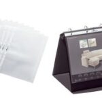 DURABLE tafel-flipover, A4 liggend, zwart, incl. 10 zichttassen