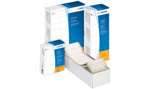 HERMA kettingetiketten, 88,9 x 48,4 mm, 2-baans, wit, 6.000 st