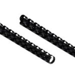 GBC plastic bindrug, DIN A5, 14-rings, 8 mm, zwart