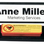 DURABLE naambordje Clip-Card, met magneet, 67 x 17 mm