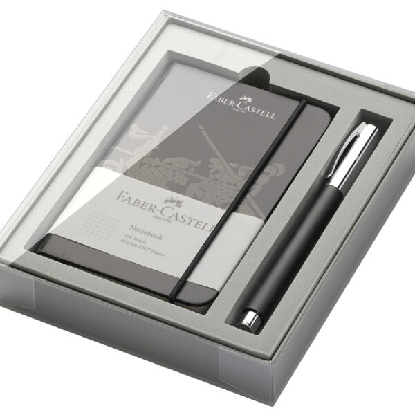 FABER-CASTELL pennenset Ambition edelhars, zwart