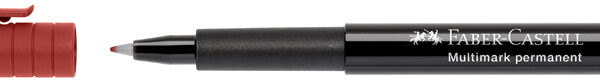 FABER-CASTELL permanent-marker MULTIMARK F, rood