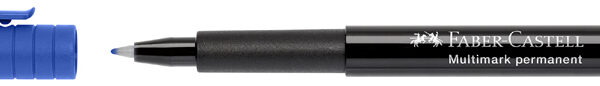FABER-CASTELL permanent-marker MULTIMARK F, blauw