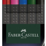 FABER-CASTELL Fineliner GRIP FINEPEN, 5 stuks in doosje, 0,4mm