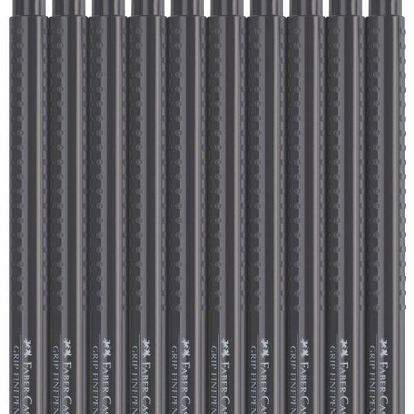 FABER-CASTELL Fineliner GRIP FINEPEN, 10 stuks in kartonnen doosje