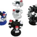 WEDO stempelhouder 6-voudig, rond, zwart