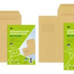 MAILmedia akte-envelop bruin, C4, 22,9 x 32,4 cm, met venster, zelfklevend, 50 st.