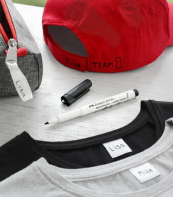 FABER-CASTELL wasmerkstift, zwart, op blisterkaart