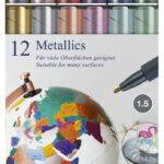 FABER-CASTELL Metallics Marker, 12 stuks in doosje, 1,5mm