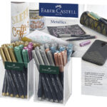 FABER-CASTELL metallic marker, 2 stuks in koker, 1,5mm