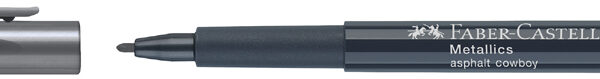 FABER-CASTELL Metallics Marker, grijs