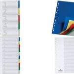DURABLE kunststof tabbladen, A4, PP, 5-delig