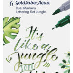 FABER-CASTELL aquarelmarker GOLDFABER, 0,6 mm, 6 stuks in etui Jungle