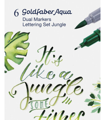 FABER-CASTELL aquarelmarker GOLDFABER, 0,6 mm, 6 stuks in etui Jungle