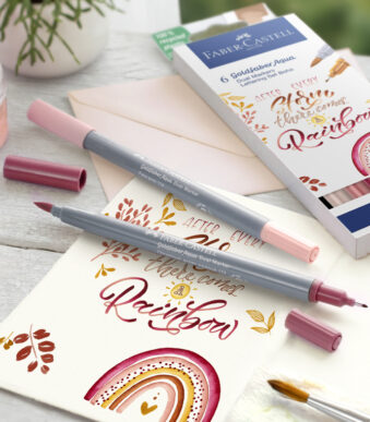 FABER-CASTELL aquarelmarker GOLDFABER, 0,6 mm, 6 stuks in etui BoHo