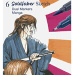 FABER-CASTELL Sketch Marker GOLDFABER, 6 stuks in etui Manga
