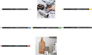 STAEDTLER droogmarker Lumocolor permanent glasochrom, geel