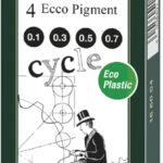 FABER-CASTELL Pigmentliner ECCO PIGMENT, zwart, 4 stuks in etui