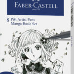 FABER-CASTELL tekenstift PITT artist pen, Manga Basic set