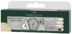 FABER-CASTELL tekenstift PITT artist pen, 4 in etui