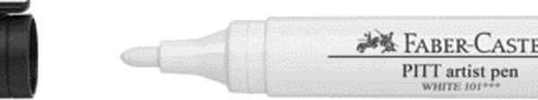 FABER-CASTELL tekenstift PITT artist pen, wit, 2,5 mm