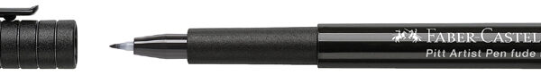 FABER-CASTELL tekenpen PITT artist pen Fude, zwart, harde penseelpunt