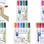 STAEDTLER Lumocolor whiteboardmarker 351, ronde punt, 2 mm, 8 stuks in etui