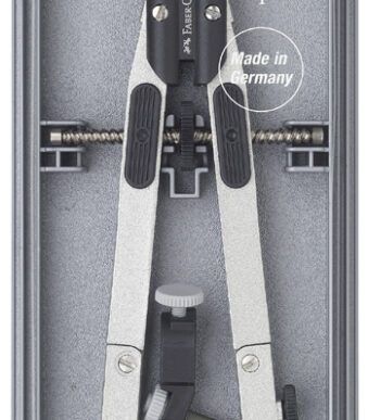 FABER-CASTELL snelverstelpasser, zilver / zwart