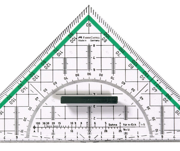 FABER-CASTELL geodriehoek BK 1 groot, met greep