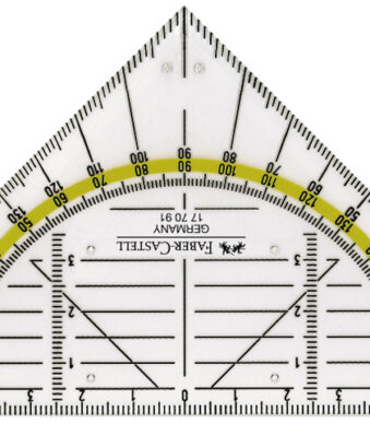 FABER-CASTELL geodriehoek BK 1 klein, zonder greep