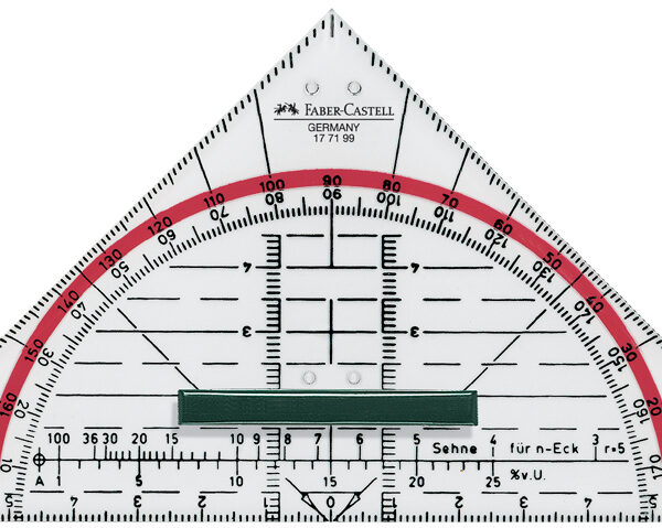 FABER-CASTELL geodriehoek BK 1 klein, met greep
