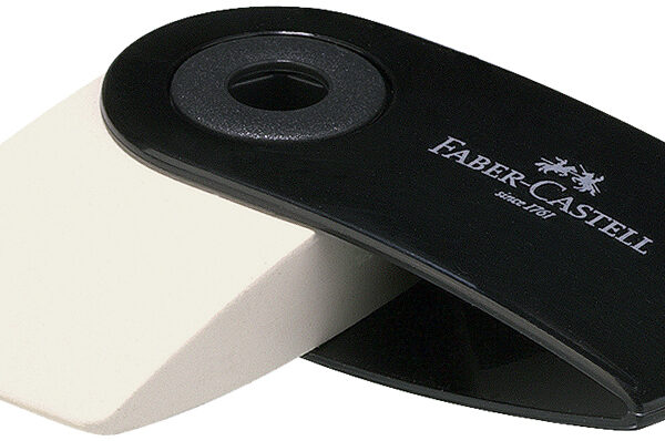 FABER-CASTELL kunststof vlakgum SLEEVE MINI, zwart