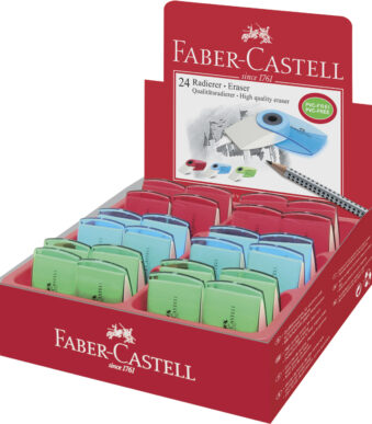 FABER-CASTELL kunststof vlakgum SLEEVE MINI, assorti