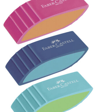 FABER-CASTELL kunststof-vlakgum BICOLOR, assorti