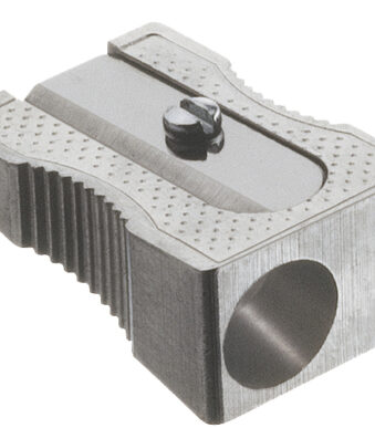 FABER-CASTELL puntenslijper van metaal, zilver