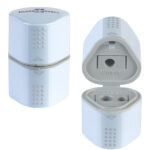 FABER-CASTELL drievoudige puntenslijper GRIP, lichtblauw