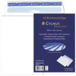 MAILmedia envelop CYGNUS EXCELLENCE, 110x220 mm, 100 g/m2, wit, zelfkl., z. venster, 10 st.