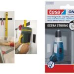 tesa On & Off extrasterke klittenbandstroken, 50 x 100 mm, wit