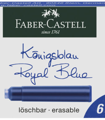 FABER-CASTELL inktpatronen standaard, koningsblauw