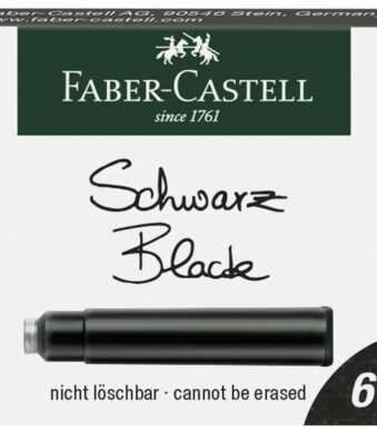 FABER-CASTELL inktpatronen standaard, zwart